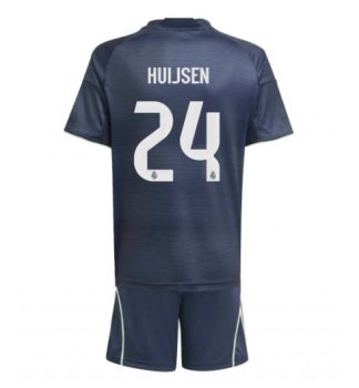 Nogometni dresi za otroke kompleti Real Madrid Dean Huijsen #24 Gostujoči 2025-26