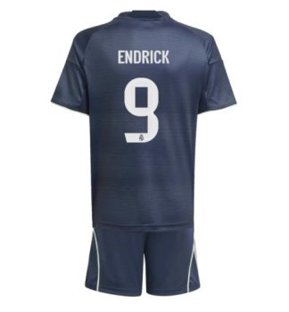 Nogometni dresi za otroke kompleti Real Madrid Endrick #9 Gostujoči 2025-26