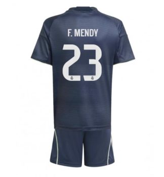 Nogometni dresi za otroke kompleti Real Madrid Ferland Mendy #23 Gostujoči 2025-26
