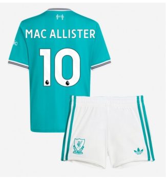 Nogometni dresi za otroke Liverpool Alexis Mac Allister 10 Tretji 2025-26