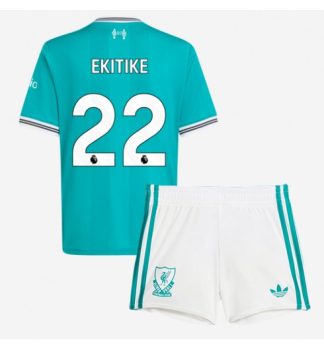 Nogometni dresi za otroke Liverpool Hugo Ekitike 22 Tretji 2025-26