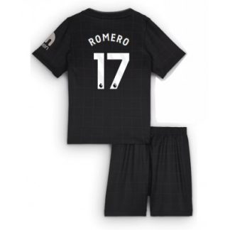 Otroški dresi komplet Tottenham Hotspur Cristian Romero #17 Gostujoči 2025-26