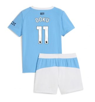 Otroški dresi Kompleti Jeremy Doku #11 Manchester City Domači 2025-26
