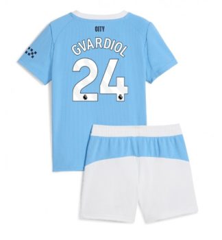 Otroški dresi Kompleti Josko Gvardiol #24 Manchester City Domači 2025-26