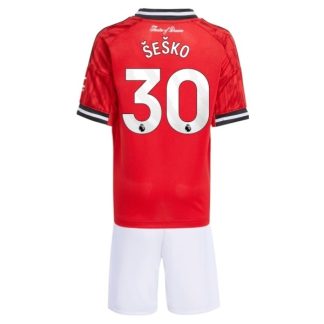 Otroški dresi Kompleti Manchester United Benjamin Sesko 30 Domači 2025-26