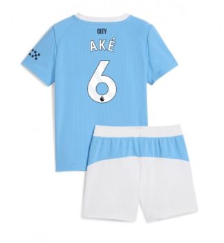Otroški dresi Kompleti Nathan Ake #6 Manchester City Domači 2025-26