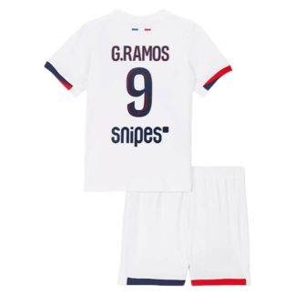 Otroški dresi kompleti Paris Saint-Germain Goncalo Ramos 9 PSG Gostujoči 2025-26