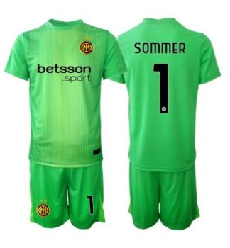 Otroški dresi kompleti Yann Sommer #1 Inter Milan Vratar Tretji 2025-26