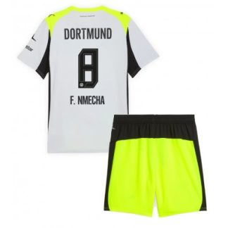 Otroški nogometni dresi BVB Felix Nmecha #8 Borussia Dortmund Gostujoči 2025-26