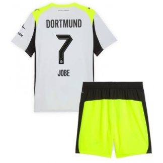 Otroški nogometni dresi BVB Jobe Bellingham #7 Borussia Dortmund Gostujoči 2025-26