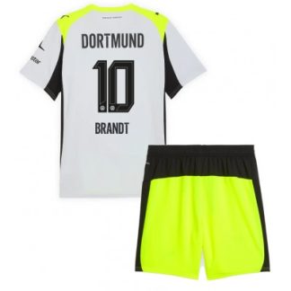 Otroški nogometni dresi BVB Julian Brandt #10 Borussia Dortmund Gostujoči 2025-26