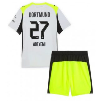 Otroški nogometni dresi BVB Karim Adeyemi #27 Borussia Dortmund Gostujoči 2025-26