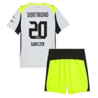 Otroški nogometni dresi BVB Marcel Sabitzer #20 Borussia Dortmund Gostujoči 2025-26