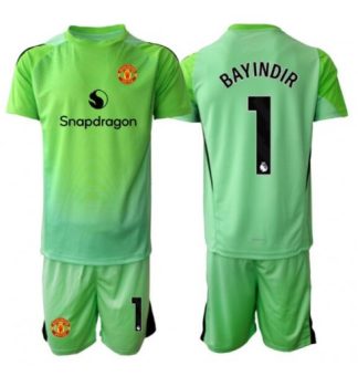 Otroški nogometni dresi Kompleti Altay Bayindir #1 Manchester United Vratar Tretji 2025-26