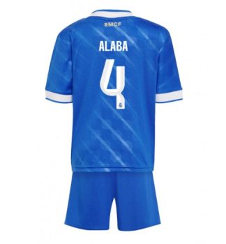 Otroški Nogometni dresi kompleti David Alaba #4 Real Madrid Tretji 2025-26