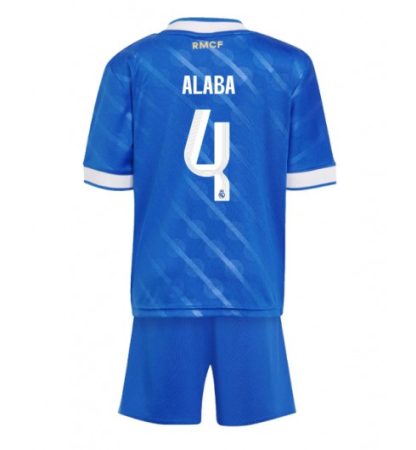 Otroški Nogometni dresi kompleti David Alaba #4 Real Madrid Tretji 2025-26