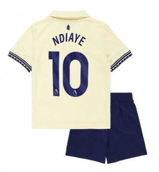 Otroški Nogometni dresi kompleti Iliman Ndiaye #10 Everton Gostujoči 2025-26