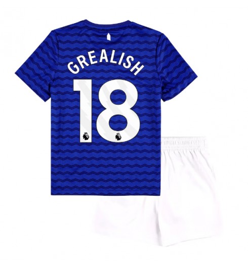 Otroški Nogometni dresi kompleti Jack Grealish #18 Everton Domači 2025-26