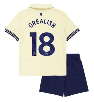 Otroški Nogometni dresi kompleti Jack Grealish #18 Everton Gostujoči 2025-26