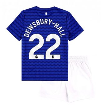 Otroški Nogometni dresi kompleti Kiernan Dewsbury-Hall #22 Everton Domači 2025-26