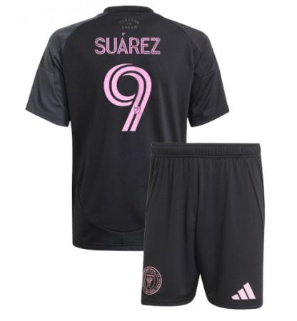 Otroški Nogometni dresi Kompleti Luis Suarez #9 Inter Miami CF Gostujoči 2025-26