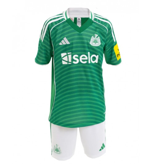 Otroški Nogometni dresi kompleti Newcastle United Gostujoči 2025-26 z lastnim tiskom