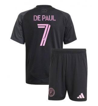 Otroški Nogometni dresi Kompleti Rodrigo De Paul #7 Inter Miami CF Gostujoči 2025-26
