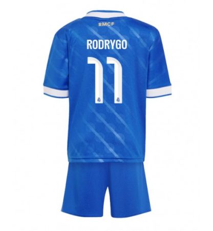 Otroški Nogometni dresi kompleti Rodrygo Goes #11 Real Madrid Tretji 2025-26