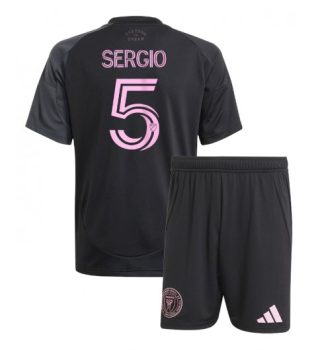 Otroški Nogometni dresi Kompleti Sergio Busquets #5 Inter Miami CF Gostujoči 2025-26