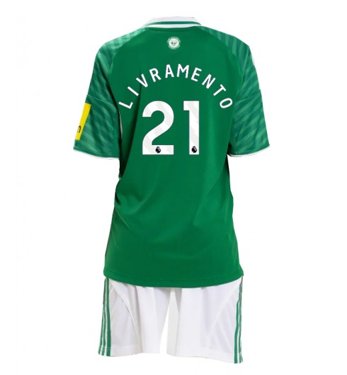 Otroški Nogometni dresi kompleti Tino Livramento #21 Newcastle United Gostujoči 2025-26