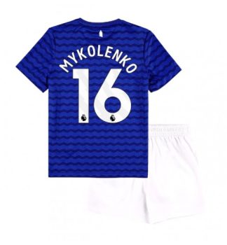 Otroški Nogometni dresi kompleti Vitaliy Mykolenko #16 Everton Domači 2025-26