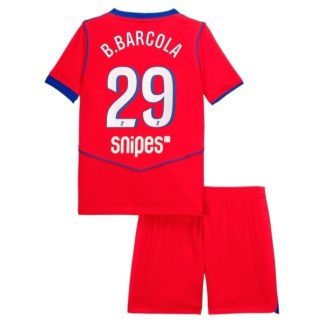 Otroški Nogometni dresi Paris Saint-Germain Bradley Barcola 29 PSG Tretji 2025-26