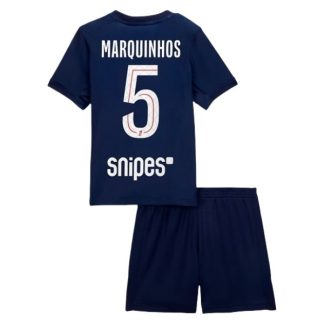 Otroški Nogometni dresi Paris Saint-Germain PSG Domači 2025-26 tisk Marquinhos 5