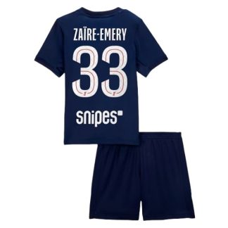 Otroški Nogometni dresi Paris Saint-Germain Warren Zaire-Emery 33 PSG Domači 2025-26