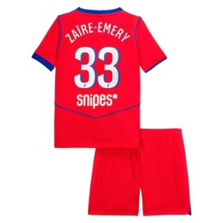 Otroški Nogometni dresi Paris Saint-Germain Warren Zaire-Emery 33 PSG Tretji 2025-26