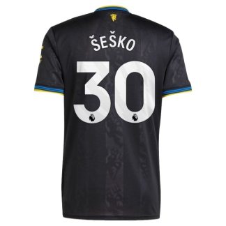 Poceni Nogometni dresi Benjamin Sesko 30 Manchester United Tretji 2025-26