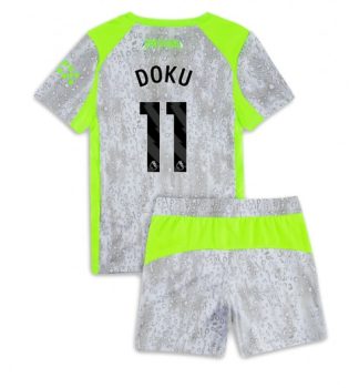 Poceni Otroški dresi kompleti Jeremy Doku #11 Manchester City Tretji 2025-26