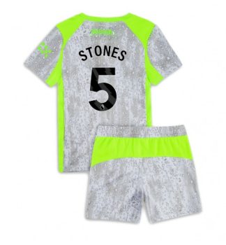 Poceni Otroški dresi kompleti John Stones #5 Manchester City Tretji 2025-26
