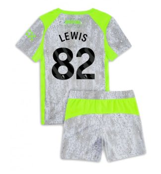 Poceni Otroški dresi kompleti Rico Lewis #82 Manchester City Tretji 2025-26