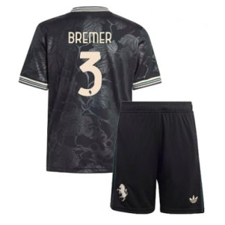 Poceni Otroški Nogometni Dres kompleti Gleison Bremer #3 Juventus Tretji 2025-26