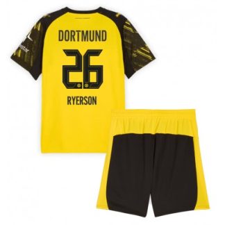 Poceni Otroški Nogometni Dresi BVB Julian Ryerson #26 Borussia Dortmund Domači 2025-26