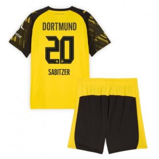 Poceni Otroški Nogometni Dresi BVB Marcel Sabitzer #20 Borussia Dortmund Domači 2025-26