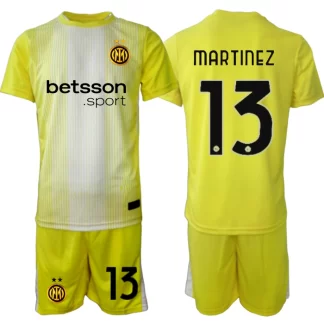 Poceni Otroški nogometni dresi Komplet Inter Milan Vratar 2025-26 MARTINEZ 13