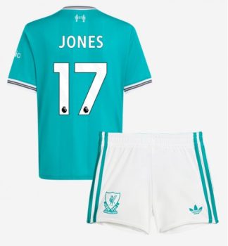 Poceni Otroški nogometni dresi Liverpool Curtis Jones 17 Tretji 2025-26