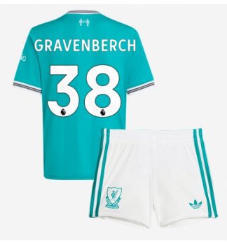 Poceni Otroški nogometni dresi Liverpool Ryan Gravenberch 38 Tretji 2025-26