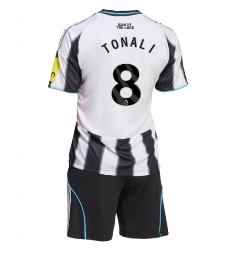 Poceni Otroški Nogometni dresi Sandro Tonali #8 Newcastle United Domači 2025-26
