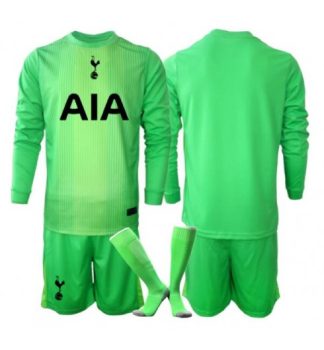 Poceni Otroški nogometni dresi Tottenham Hotspur Vratar Domači 2025-26 Dolgi rokavi