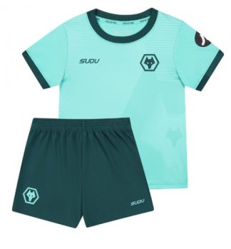 Poceni Otroški nogometni dresi Wolves Gostujoči 2025-26 z lastnim tiskom