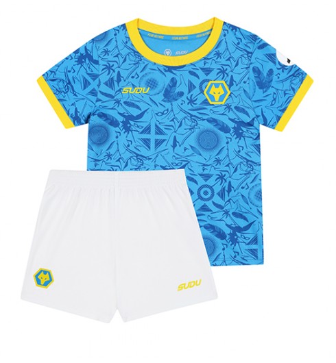 Poceni Otroški nogometni dresi Wolves Tretji 2025-26 z lastnim tiskom