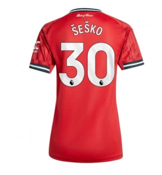 Ženski Nogometni Dresi Manchester United Benjamin Sesko 30 Domači 2025-26